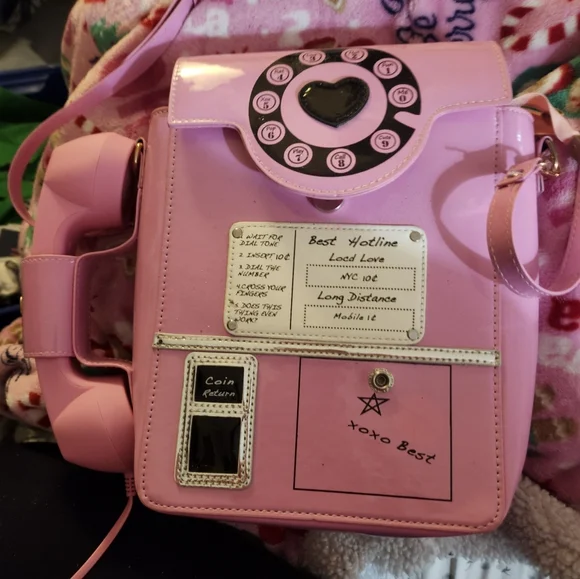 Pink Retro Telephone Crossbody Bag - Unbranded - Picture 4 of 4